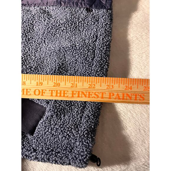 Under Armour Women’s Small Sherpa Fleece Jacket Blue Zip Up Loose Fit - Picture 12 of 14